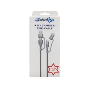4 in 1 Cable Super Fast 100 watt max Gadgets2go
