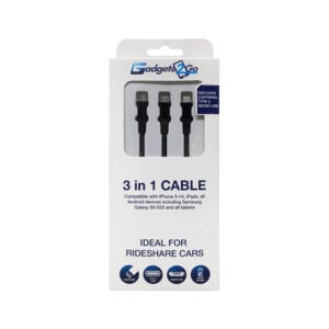 3 in 1 Cable ( Lightning, Type-C & Micro USB ) Gadgets2go
