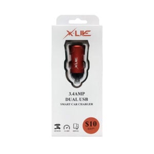 3.4amp Dual USB smart car charger X-Live