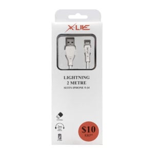 Lightning 2 metre suit iPhone 5-14 Cable X-Live
